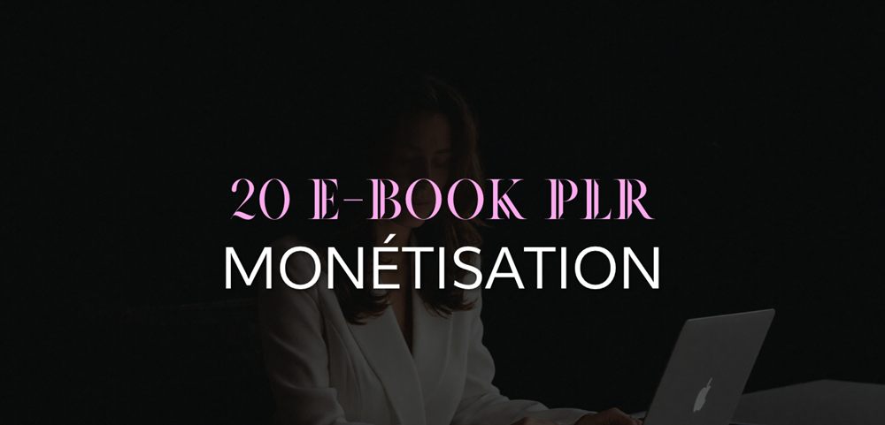 20 e-books PLR — Monétisation